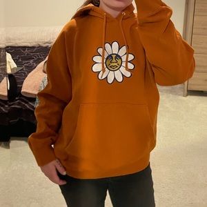 Obey Orange Flower Hoodie